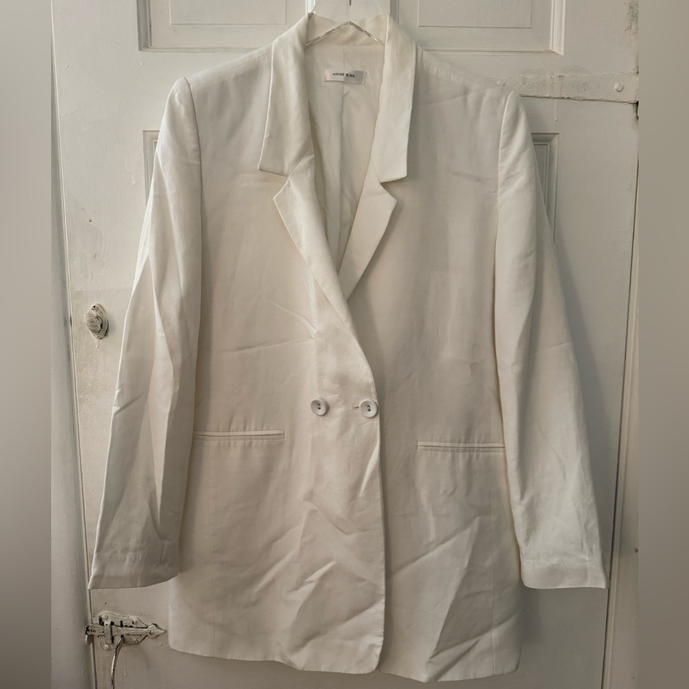 Anine Bing Madeleine Blazer - White